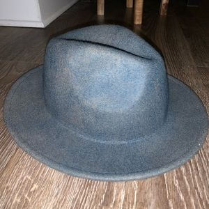 BLUE WASHED FELT HAT